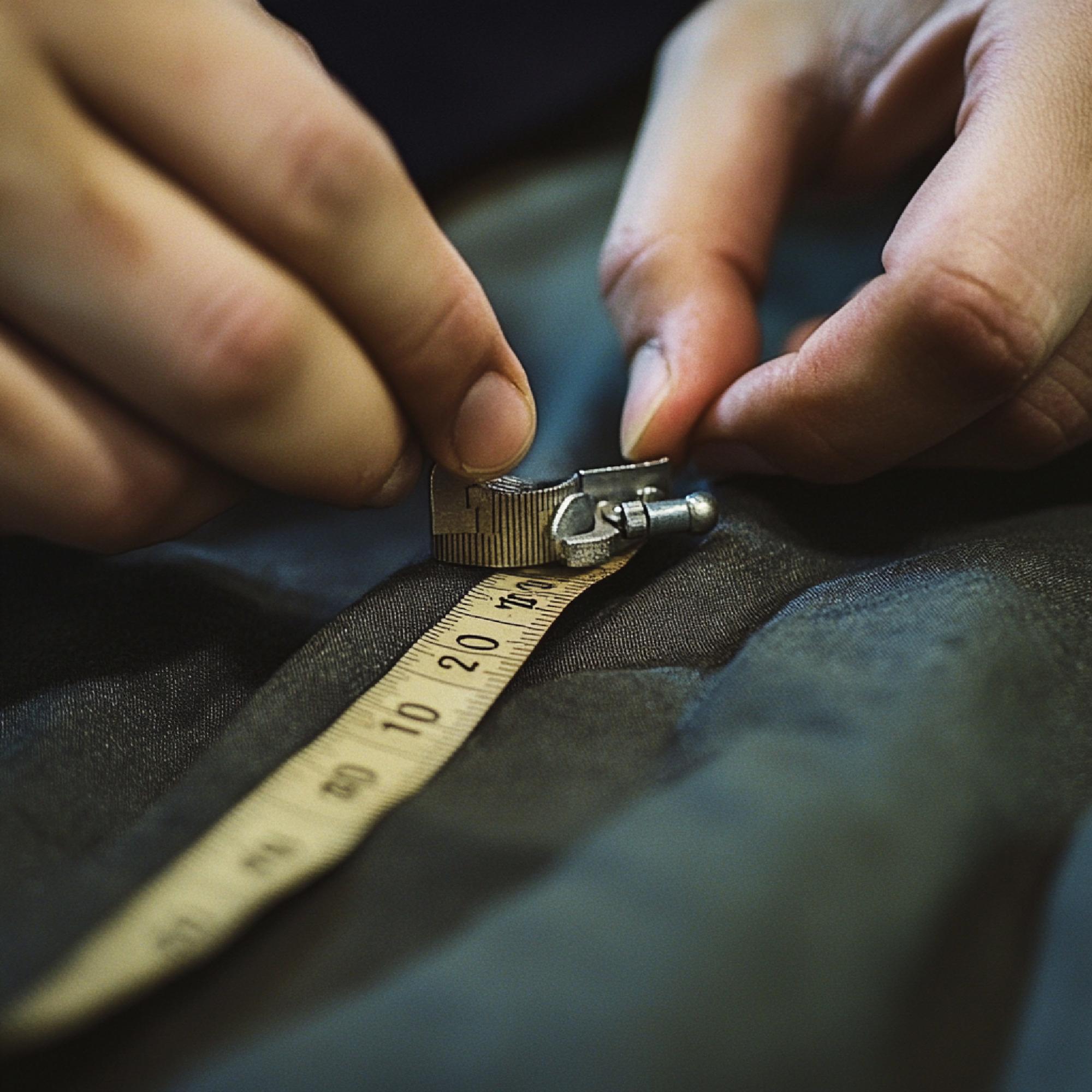 Tailored monogram on cuff detail